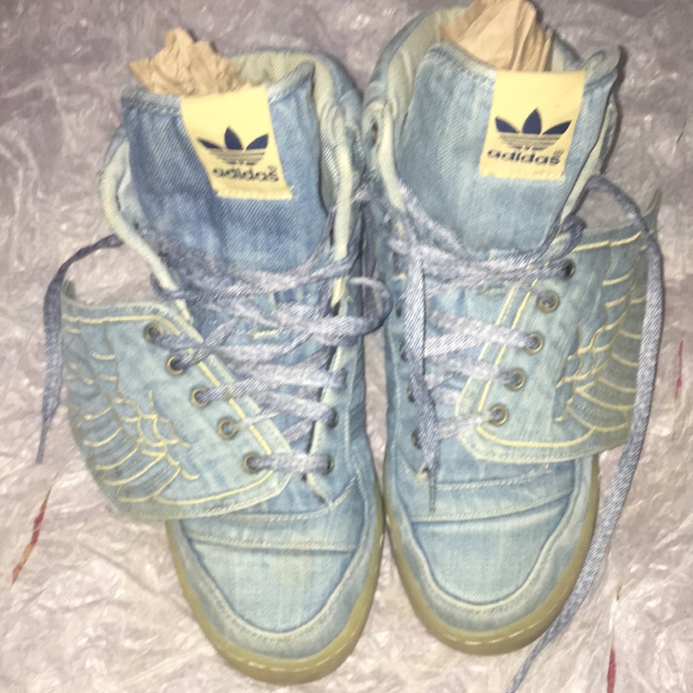 Jeremy Scott X Adidas Original Wings Denim shoes Size 9